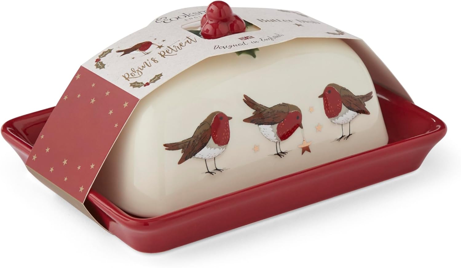 2837-1 Cooksmart Robin's Retreat Butter Dish