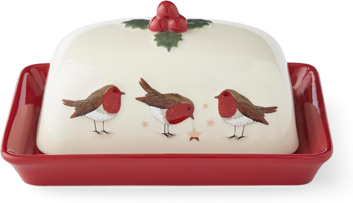 2837-2 Cooksmart Robin's Retreat Butter Dish