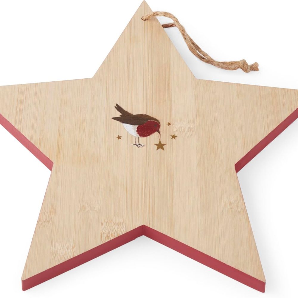 Cooksmart Robin's Retreat Bamboo Star Shaped Board