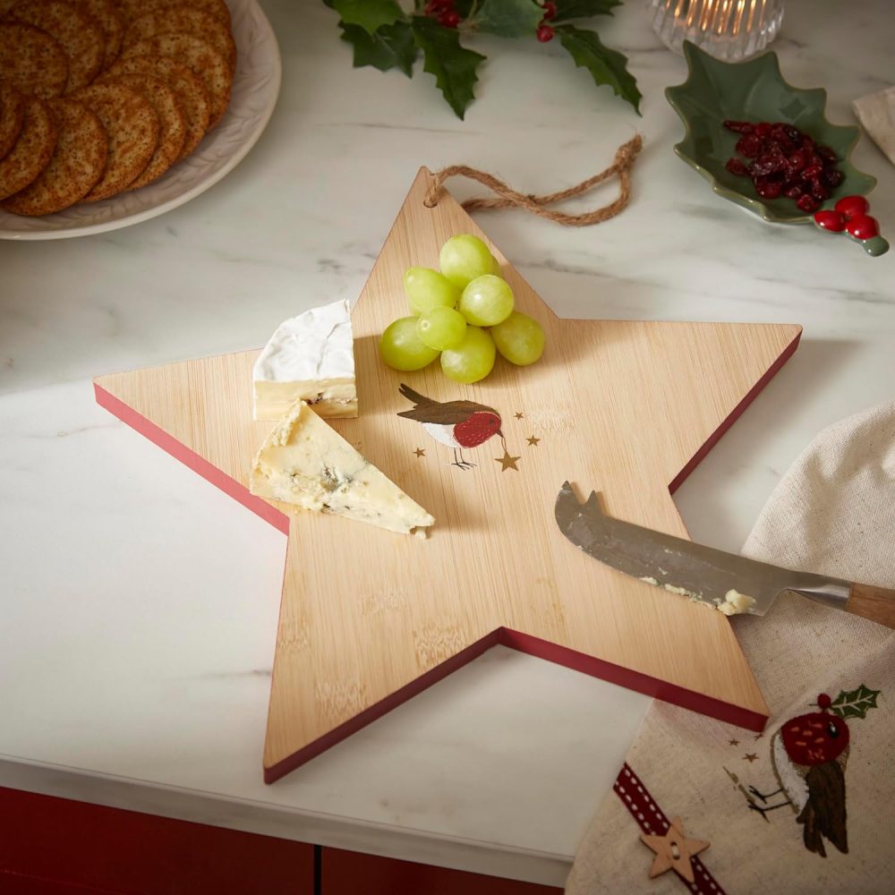 Cooksmart Robin's Retreat Bamboo Star Shaped Board