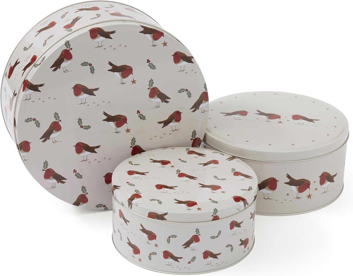 2849 Cooksmart Robin's Retreat Set of 3 Round Cake Tins
