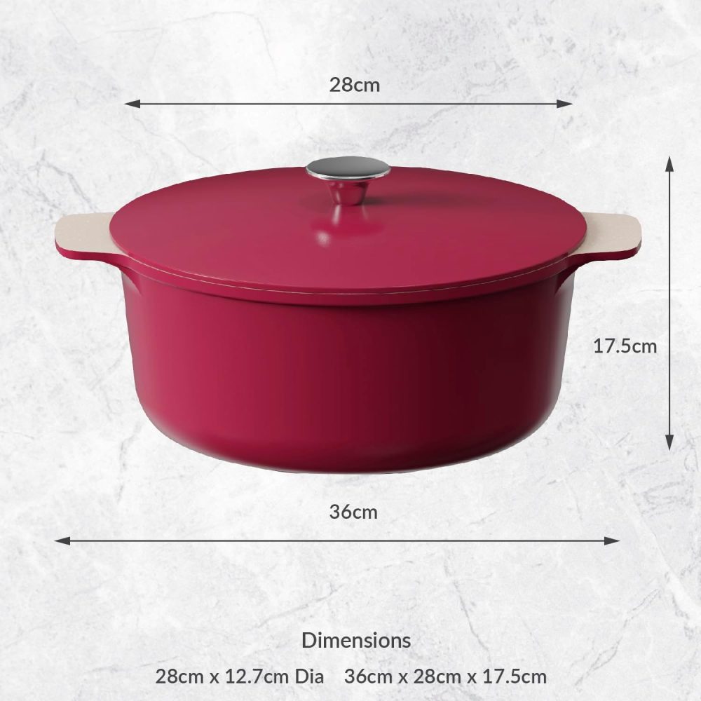 Cooksmart Signature Casserole Range, Raspberry