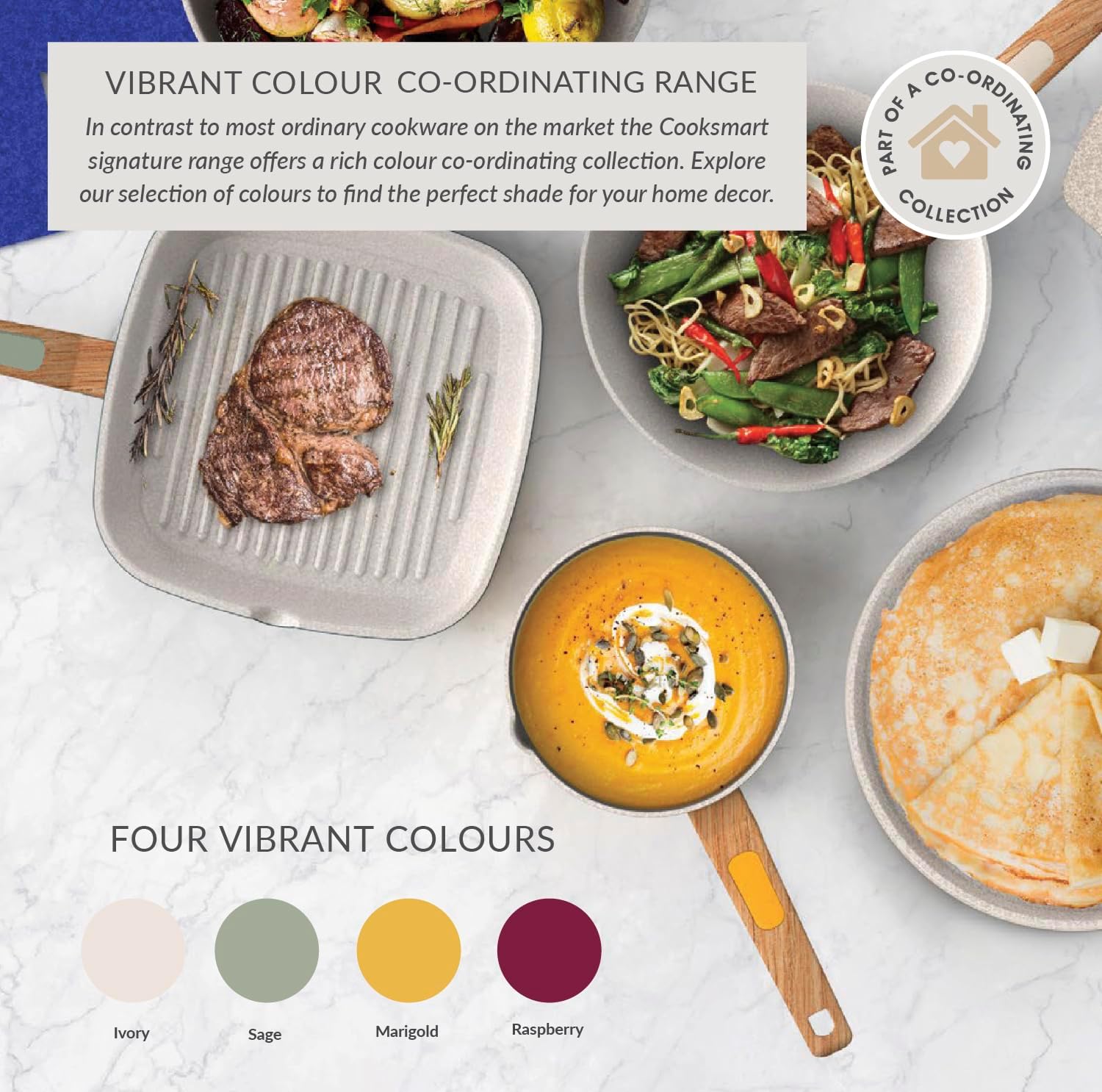 2925-5 Cooksmart Signature Casserole Range, Raspberry