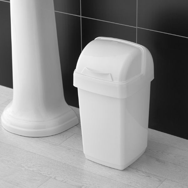 Addis 10L Roll Top Bin, White