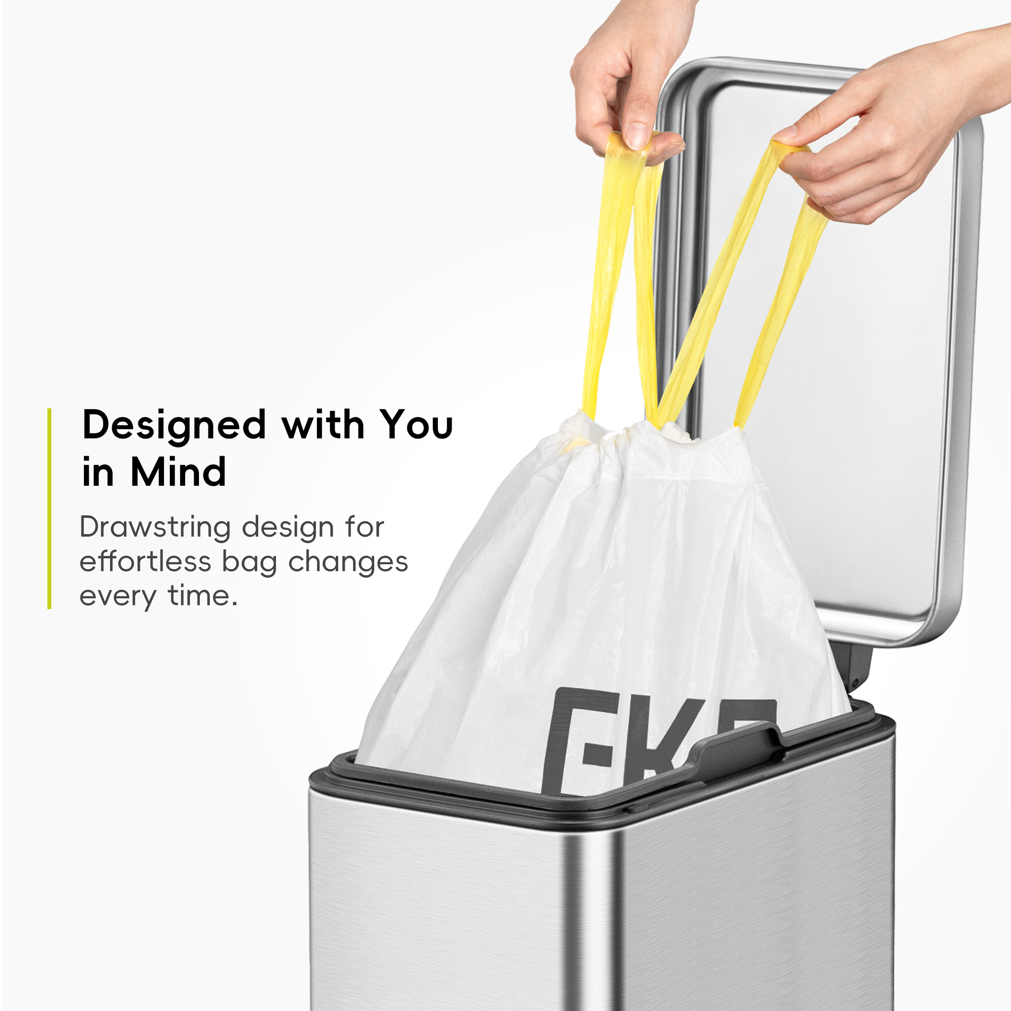 EK33701-6 EKO Bin Liners Size A, 3 to 6L, 30 Pack