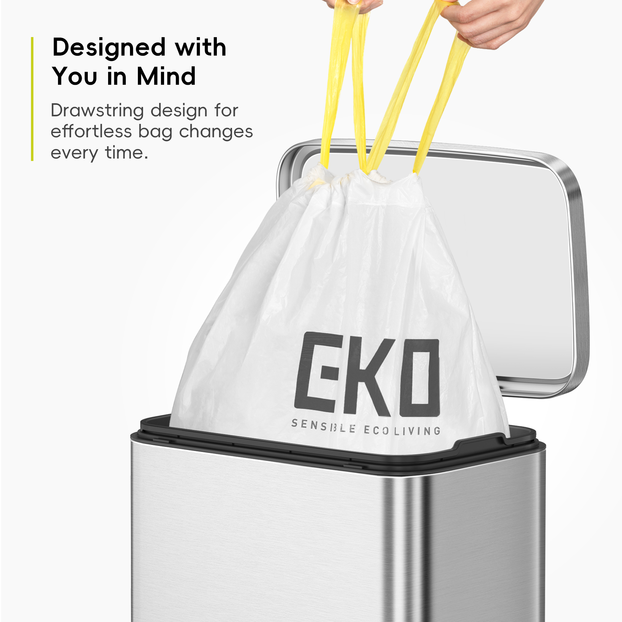 EKO Bin Liners Size D, 18 to 21L, 20 Pack