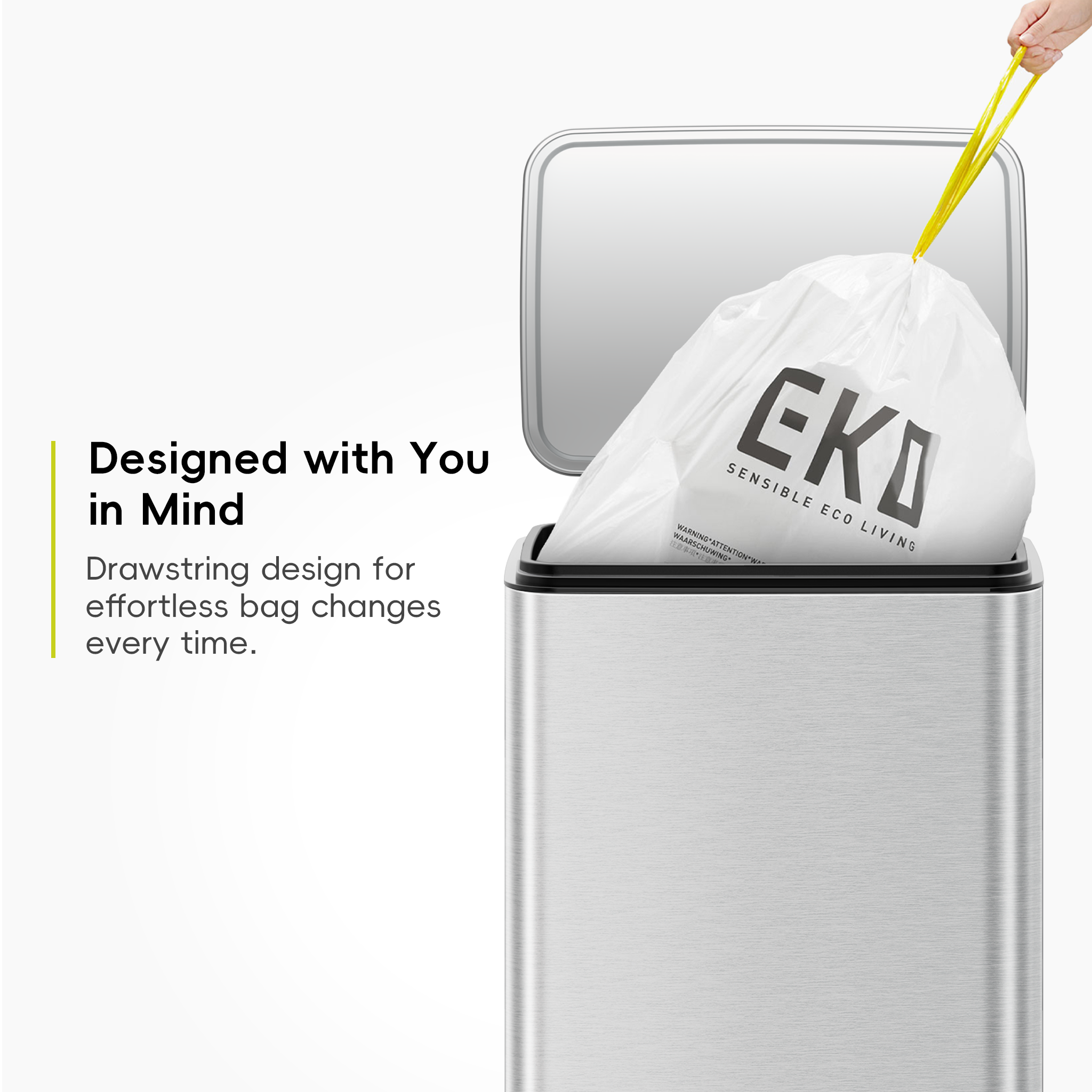 EK33705-8 EKO Bin Liners Size E, 25 to 35L, 12 Pack