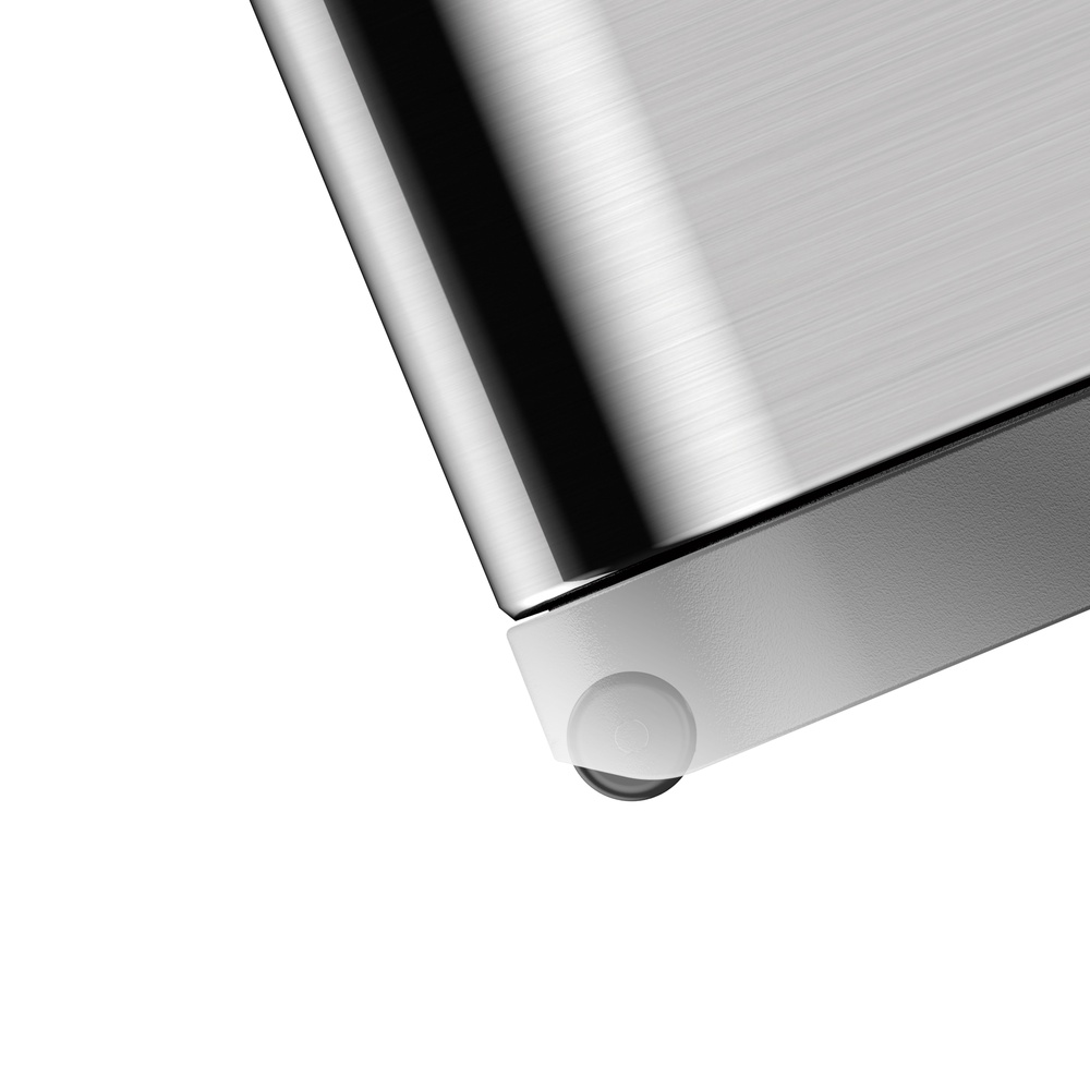 EK9377MT-45L-4 EKO Ecofly Pedal Bin 45L, Stainless Steel