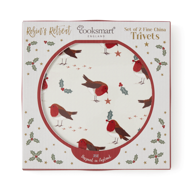 Cooksmart Robin's Retreat Set of 2 Trivets
