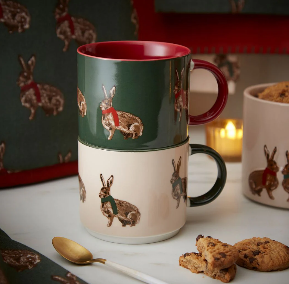 Cooksmart Heritage Hare Stacking Mug 1, Green