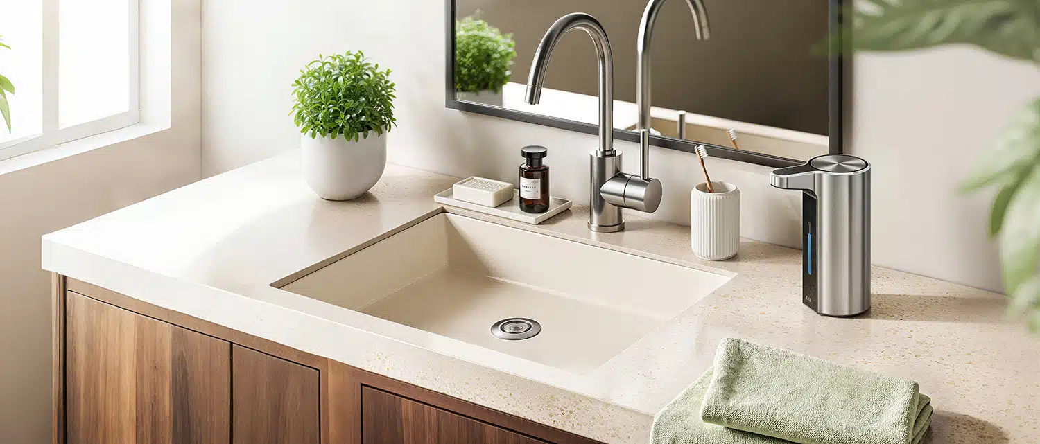 Aroma Pro Smart Soap Dispenser Stainless Steel 8 EKO Aroma Pro Smart Sensor Soap Dispenser 400ml, Stainless Steel