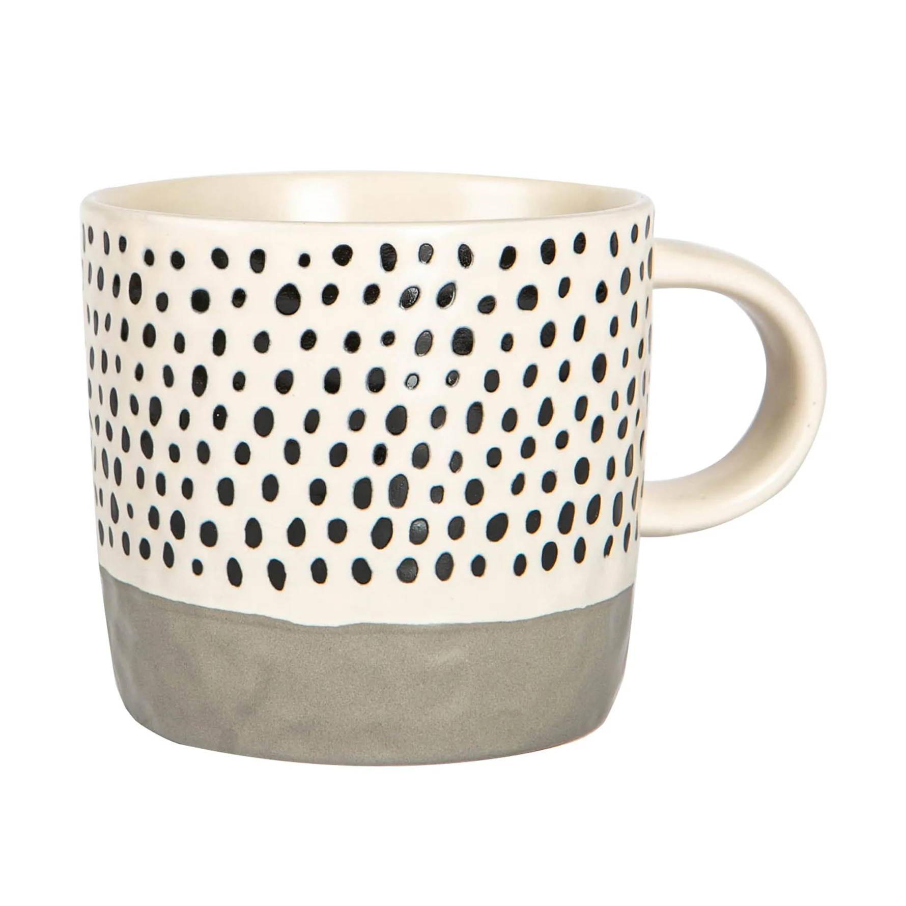 TR-NS-PH202526 Nicola Spring Spotty Mug 385ml, Grey