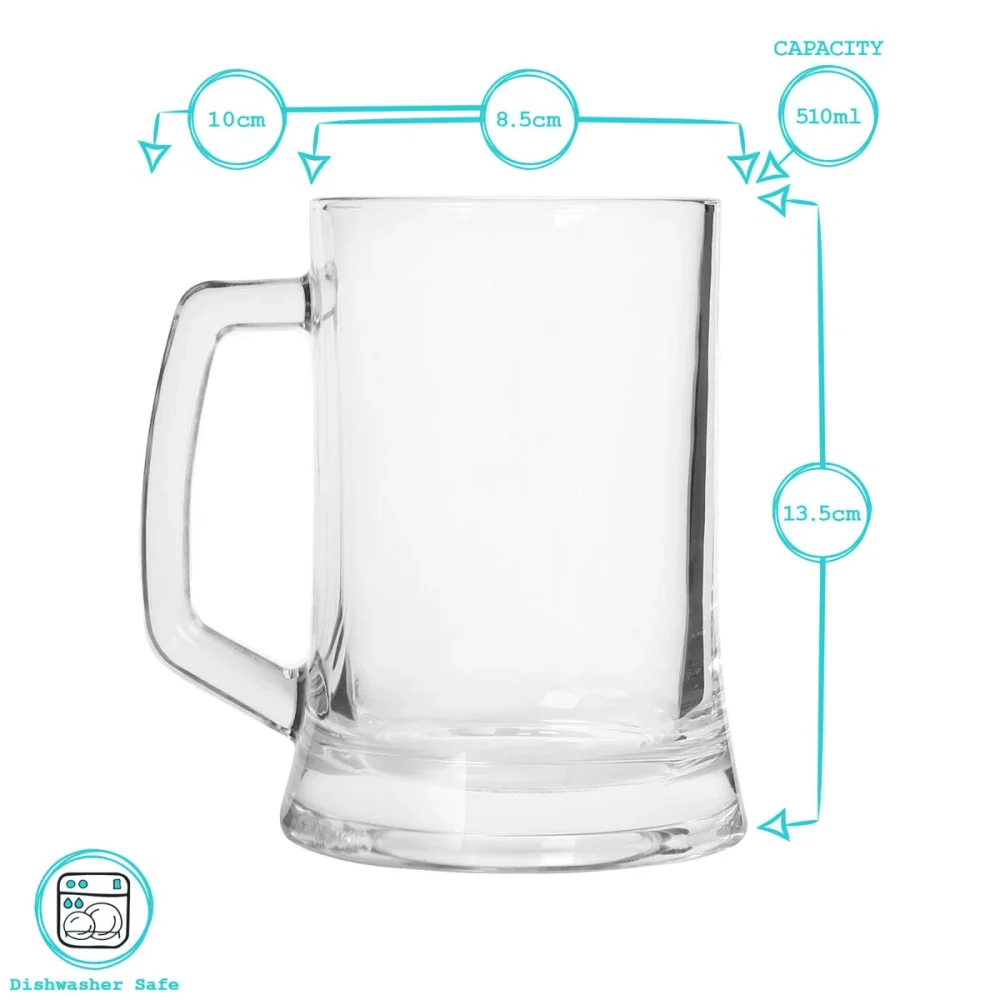 Argon Tableware Southwark Glass Beer Mug 510ml
