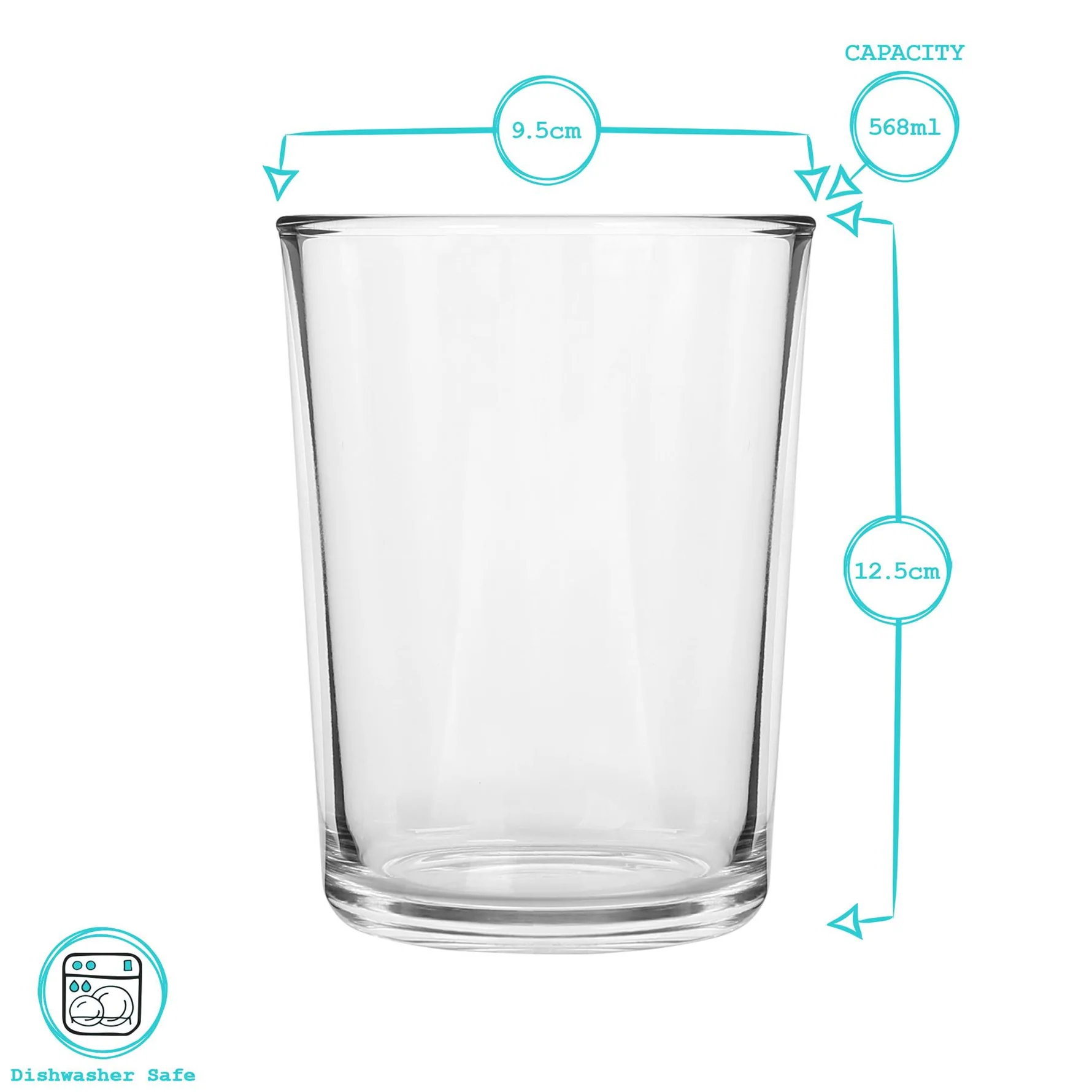 Argon Tableware Islington Pint Glass 568ml