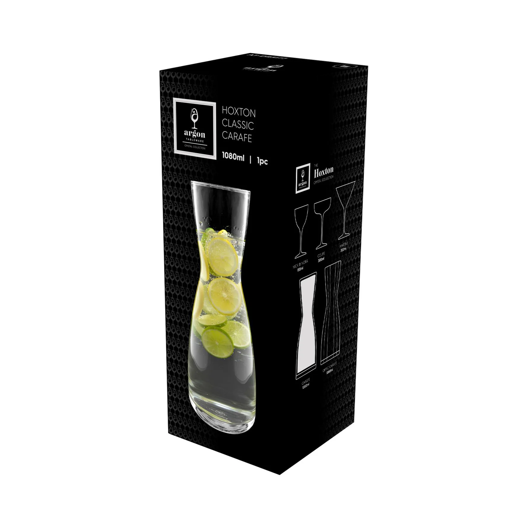 AT-DR5177-2 Argon Tableware Hoxton Crystal Carafe 1080ml