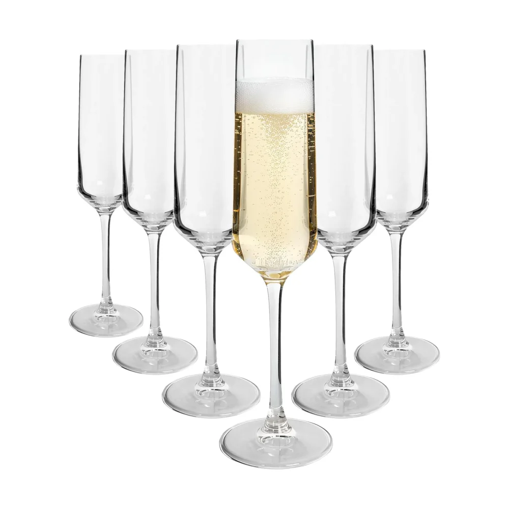 Argon Tableware Soho Champagne Flute 210ml, Box of 6