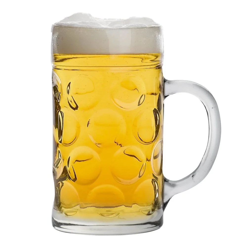 Rink Drink Giant Glass Beer Stein 2 Pints