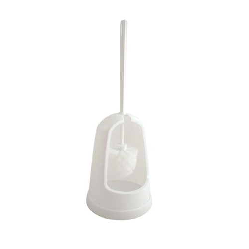 Charles Bentley Toilet Brush and Holder Set, White