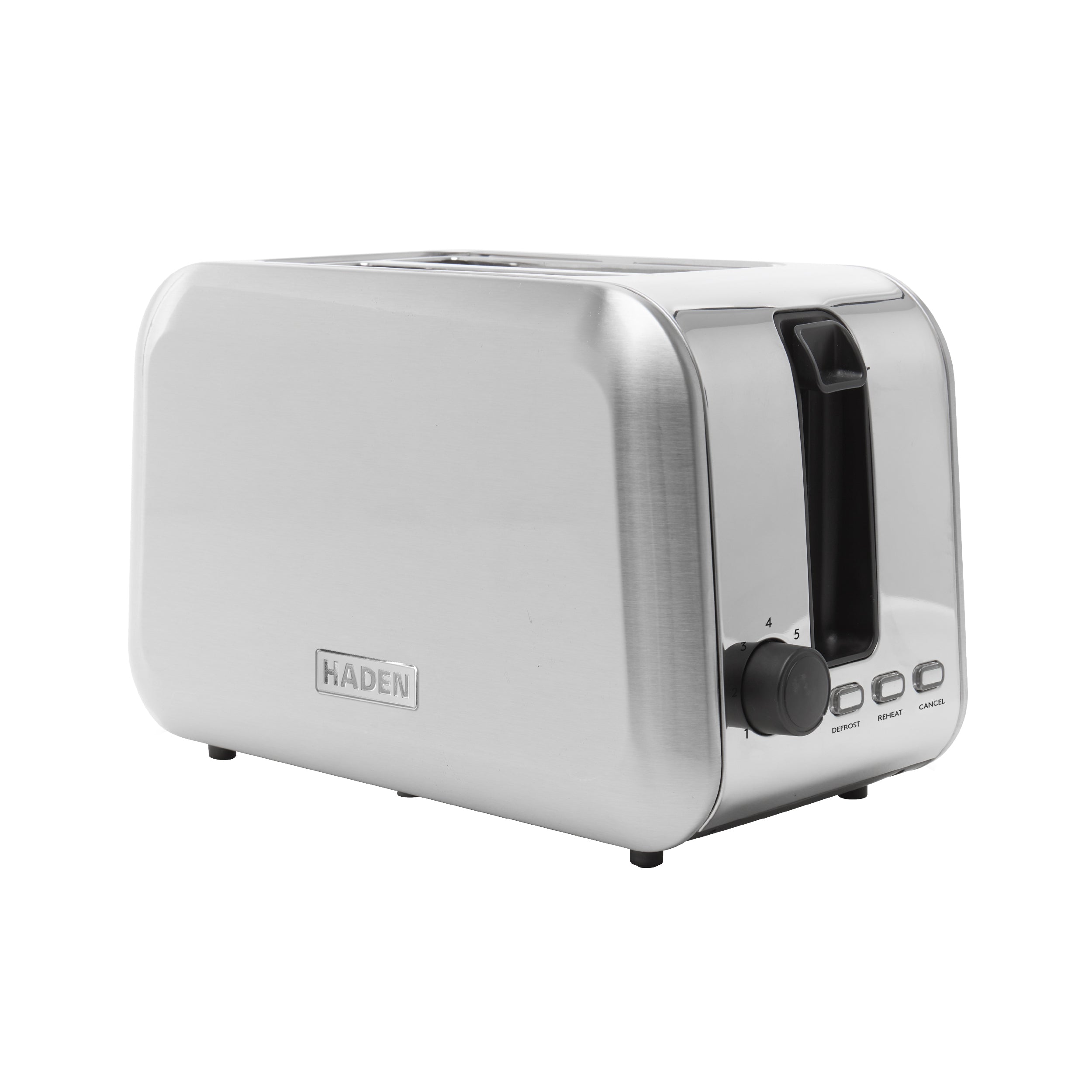 Haden Stoke Brushed Steel 2 Slice Toaster Haden Stoke 2 Slice Toaster, Brushed Steel