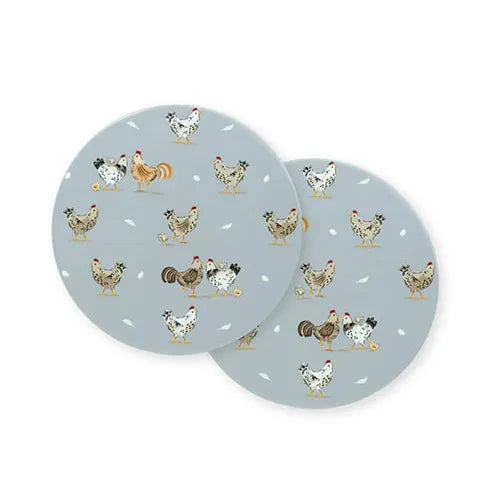 Cooksmart Hen House Lane Set of 2 Trivets