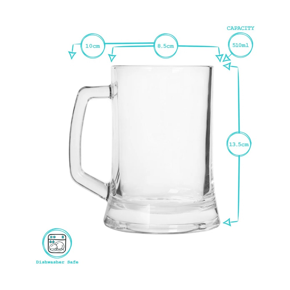 Argon Tableware Southwark Glass Beer Mug 510ml