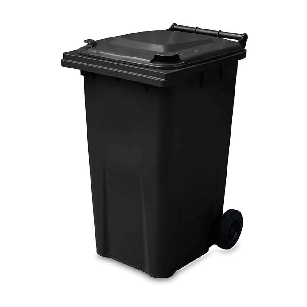 MES Wheelie Bin 240L, Black