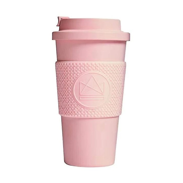 Neon Kactus Double Wall Coffee Cup 20oz, Pink Flamingo