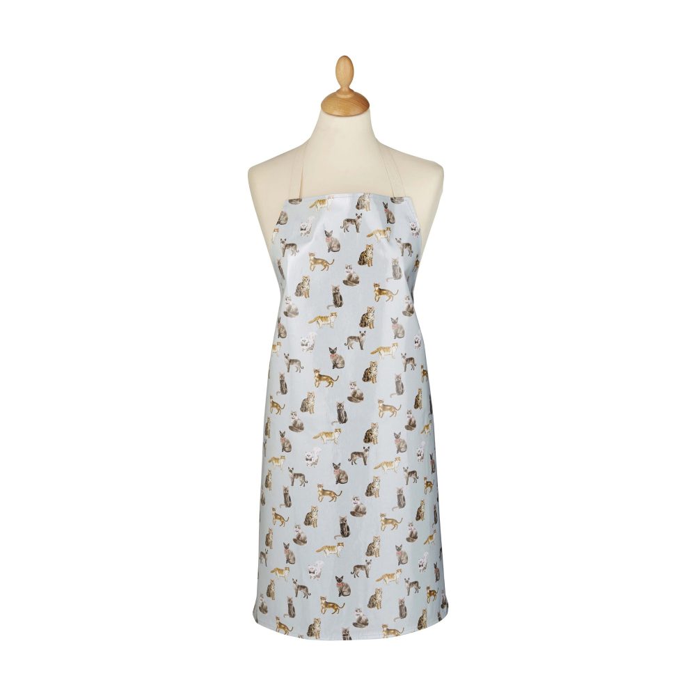 Cooksmart Curious Cats Apron with Wipe Clean Coating