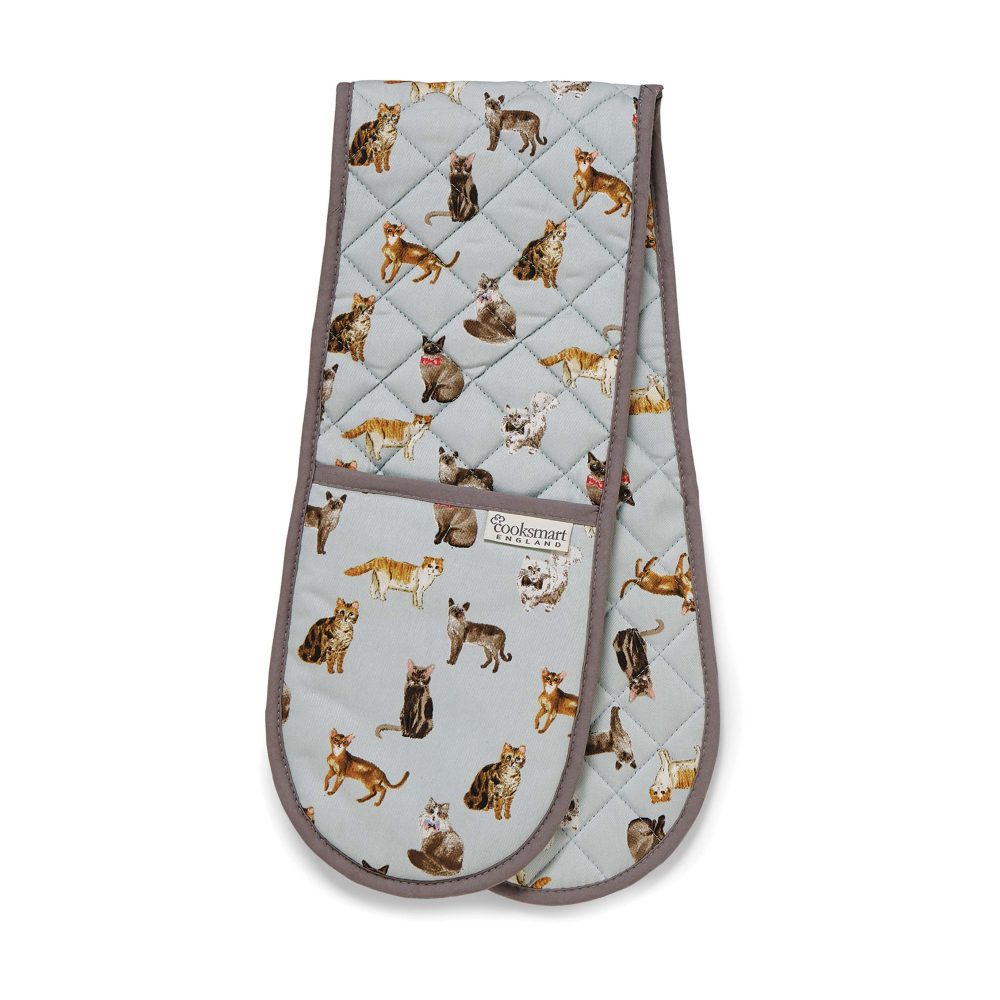Cooksmart Curious Cats Double Oven Glove
