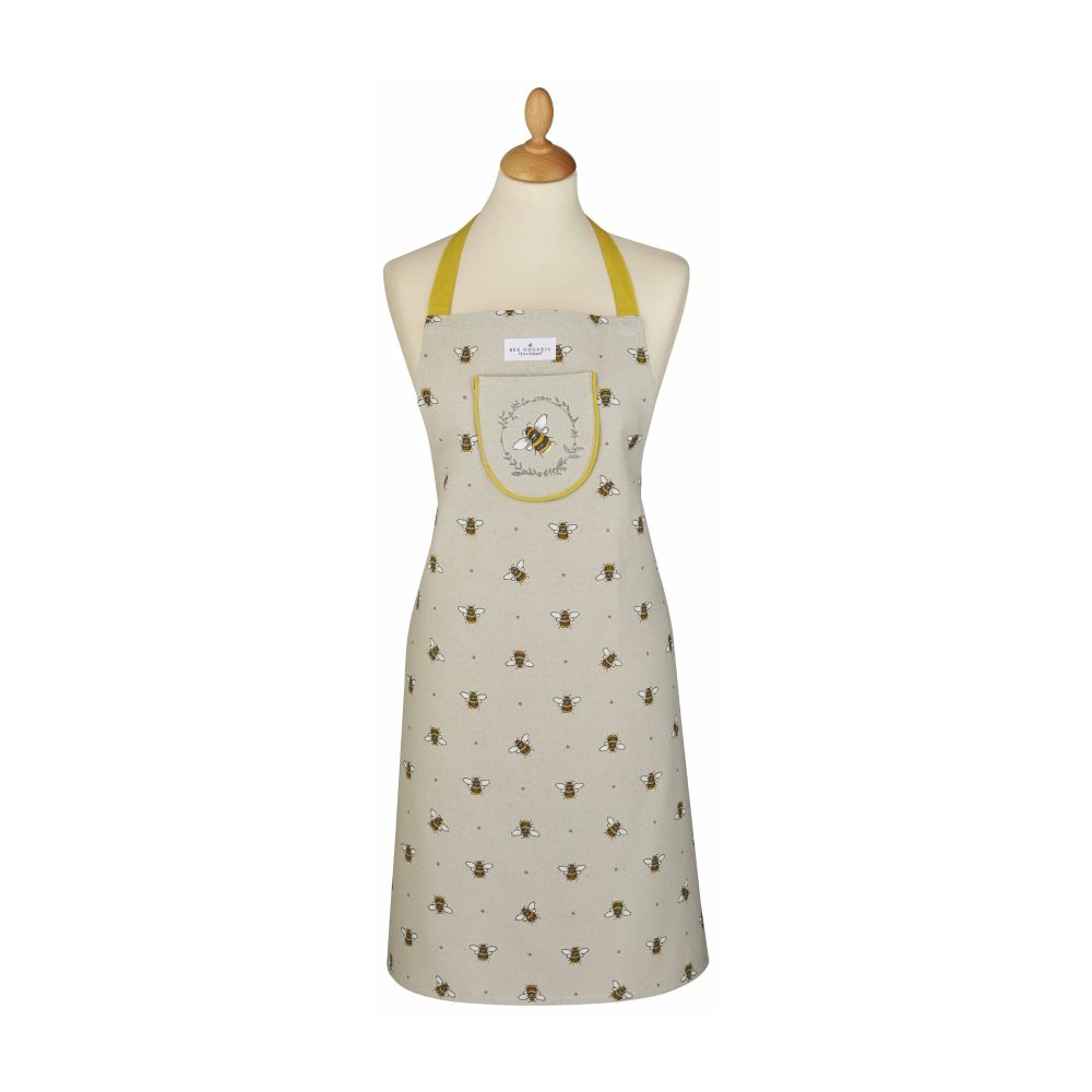 Cooksmart Bumble Bees Apron, Organic Cotton