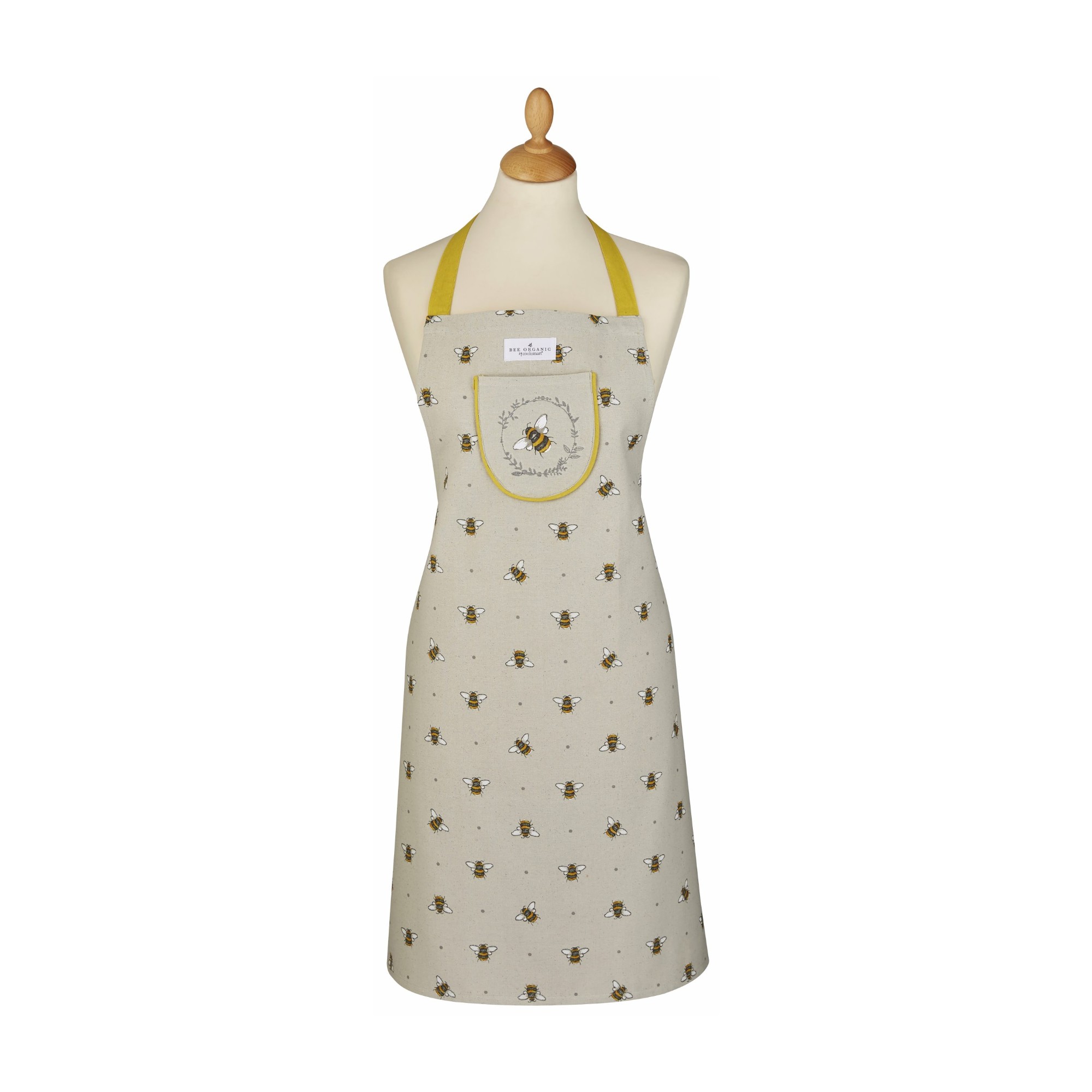 Cooksmart Bumble Bees Apron, Organic Cotton Cooksmart Bumble Bees Apron, Organic Cotton