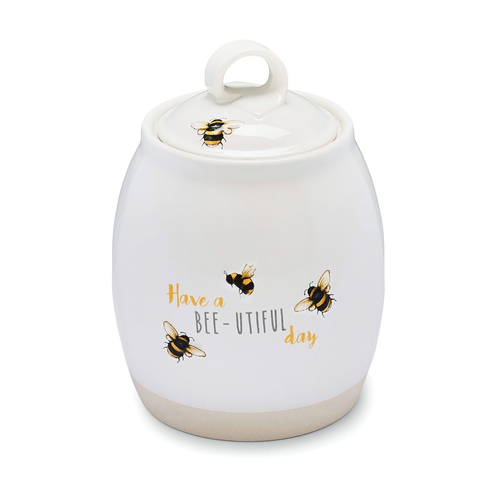 Cooksmart Bumble Bees Ceramic Tea Canister