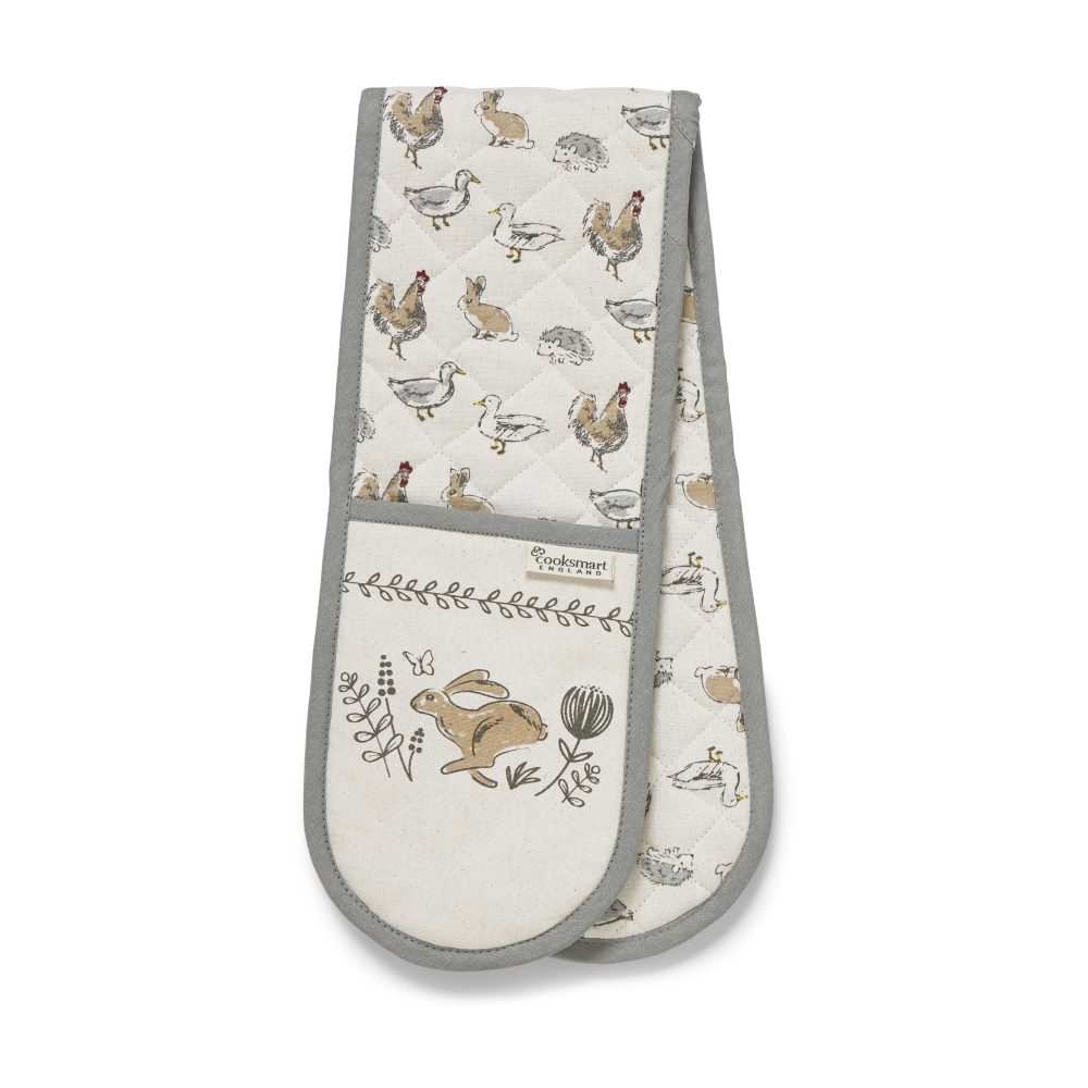 Cooksmart Country Animals Double Oven Glove