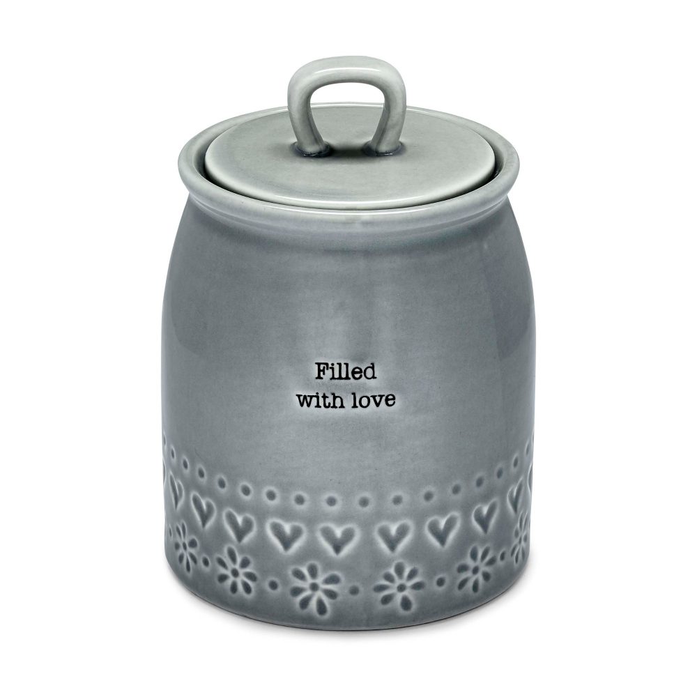 Cooksmart Purity Ceramic Canister, Filled With Love