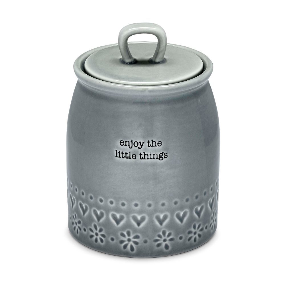 Cooksmart Purity Ceramic Canister, Enjoy The Little Things