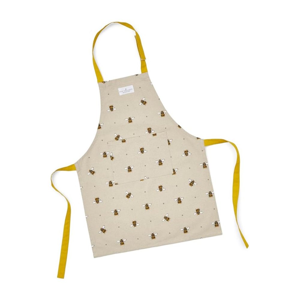 Cooksmart Kids Bumble Bees Apron, Organic Cotton