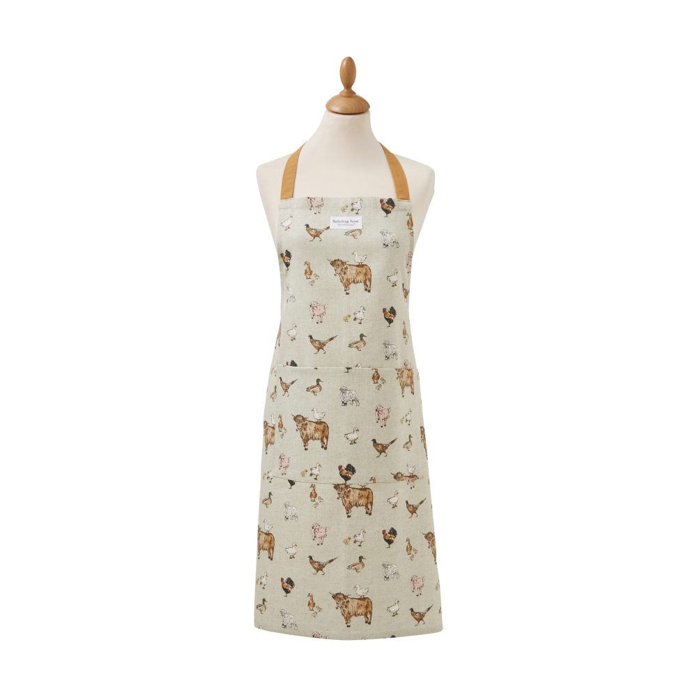 Cooksmart Buttercup Farm Apron, Organic Cotton
