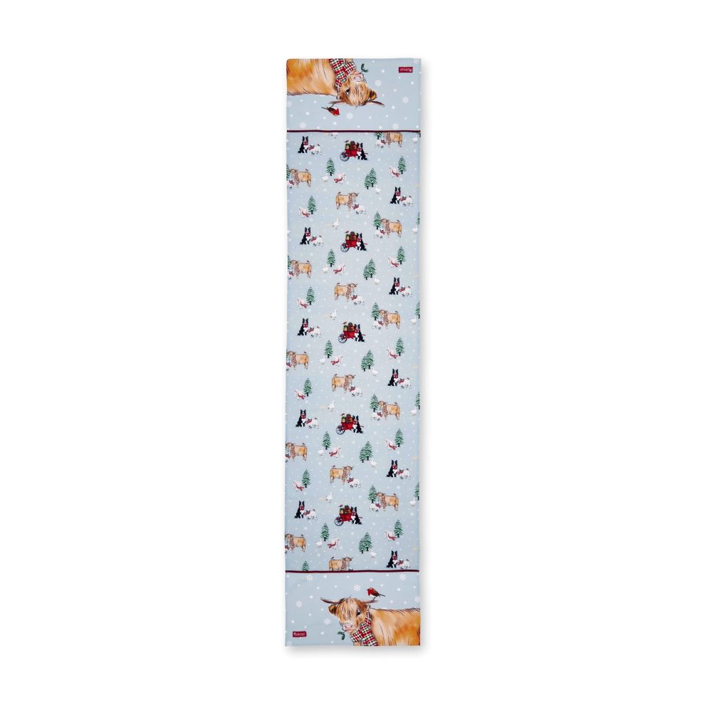 Cooksmart Christmas On The Farm Table Runner