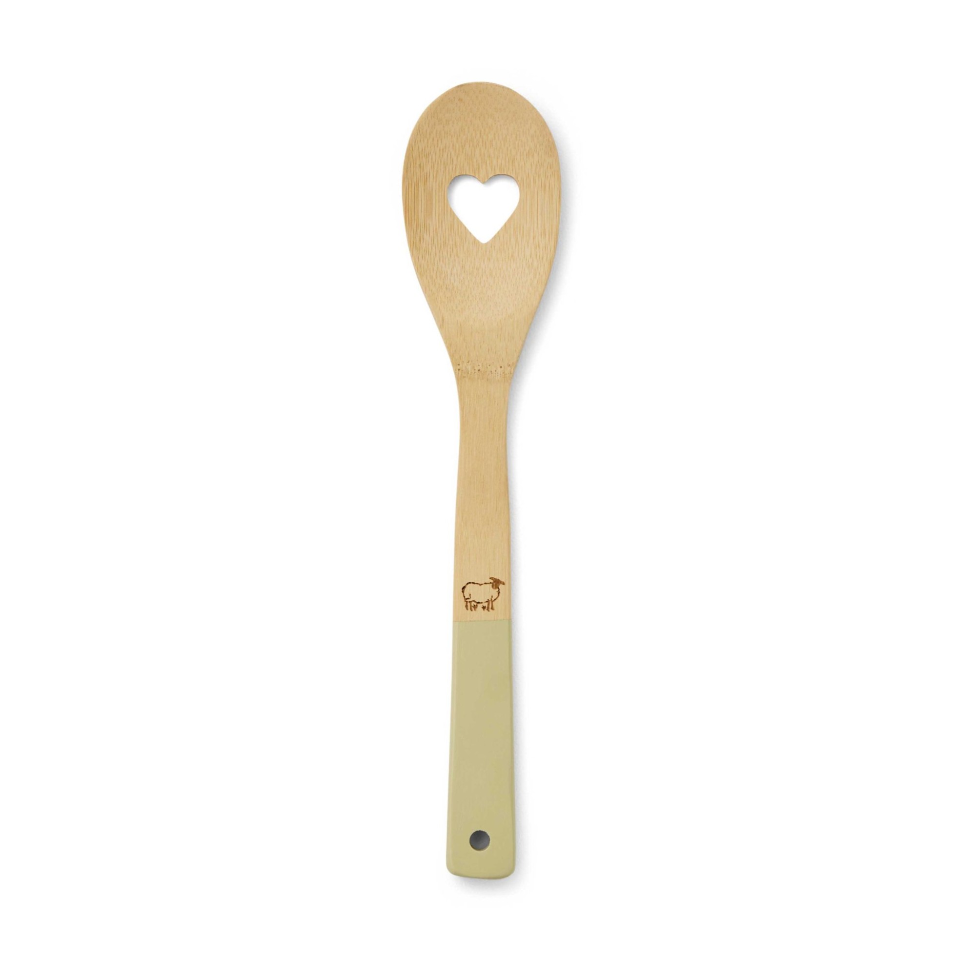 Cooksmart Highland Sheep Bamboo Cut Out Heart Spoon Cooksmart Highland Sheep Bamboo Cut Out Heart Spoon