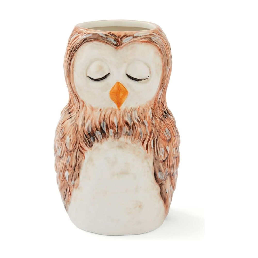 Cooksmart Forest Fable Owl Utensil Pot / Vase