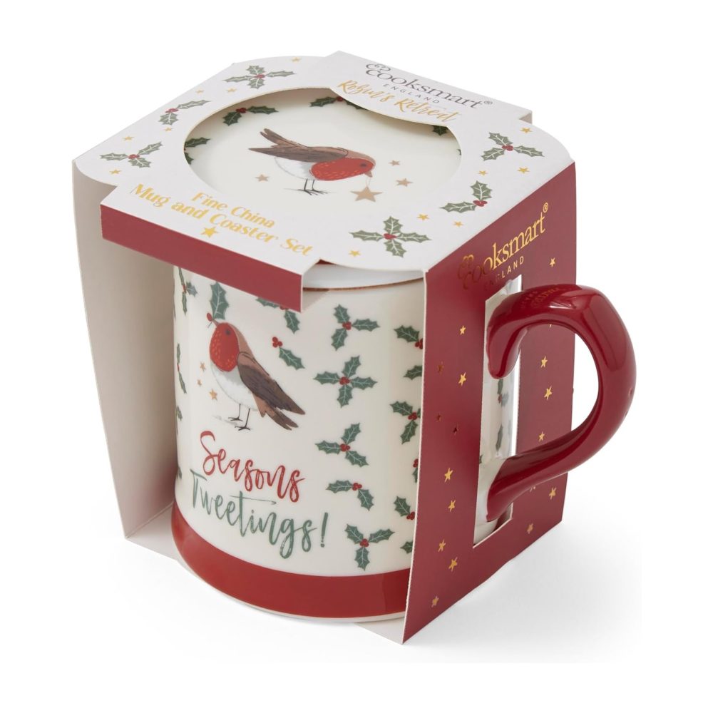 Cooksmart Robin's Retreat Tankard Mug & Coaster Set