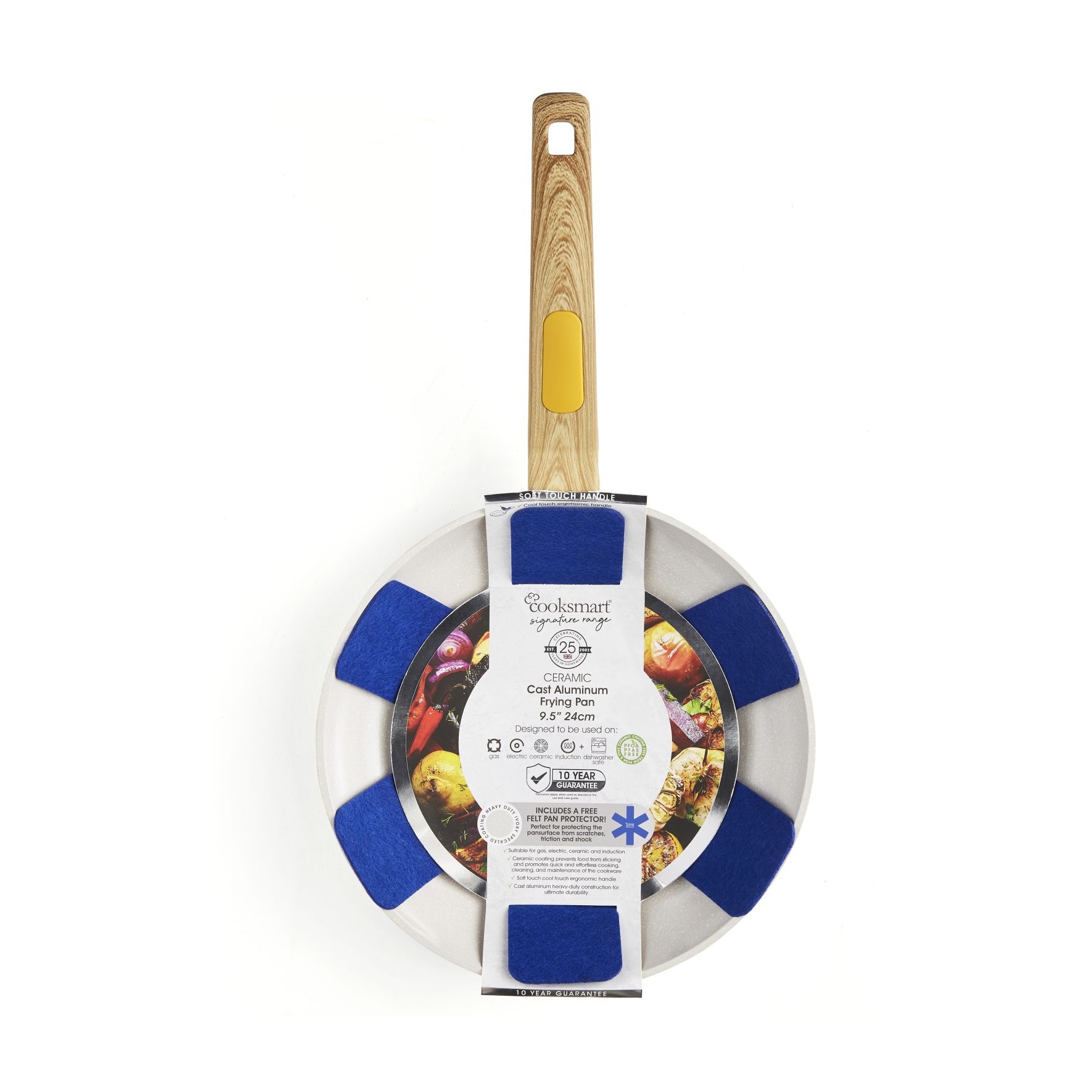 Cooksmart Signature Frying Pan 24cm Marigold Cooksmart Signature Frying Pan 24cm Marigold