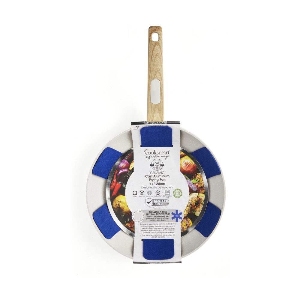 Cooksmart Signature Frying Pan 28cm Ivory