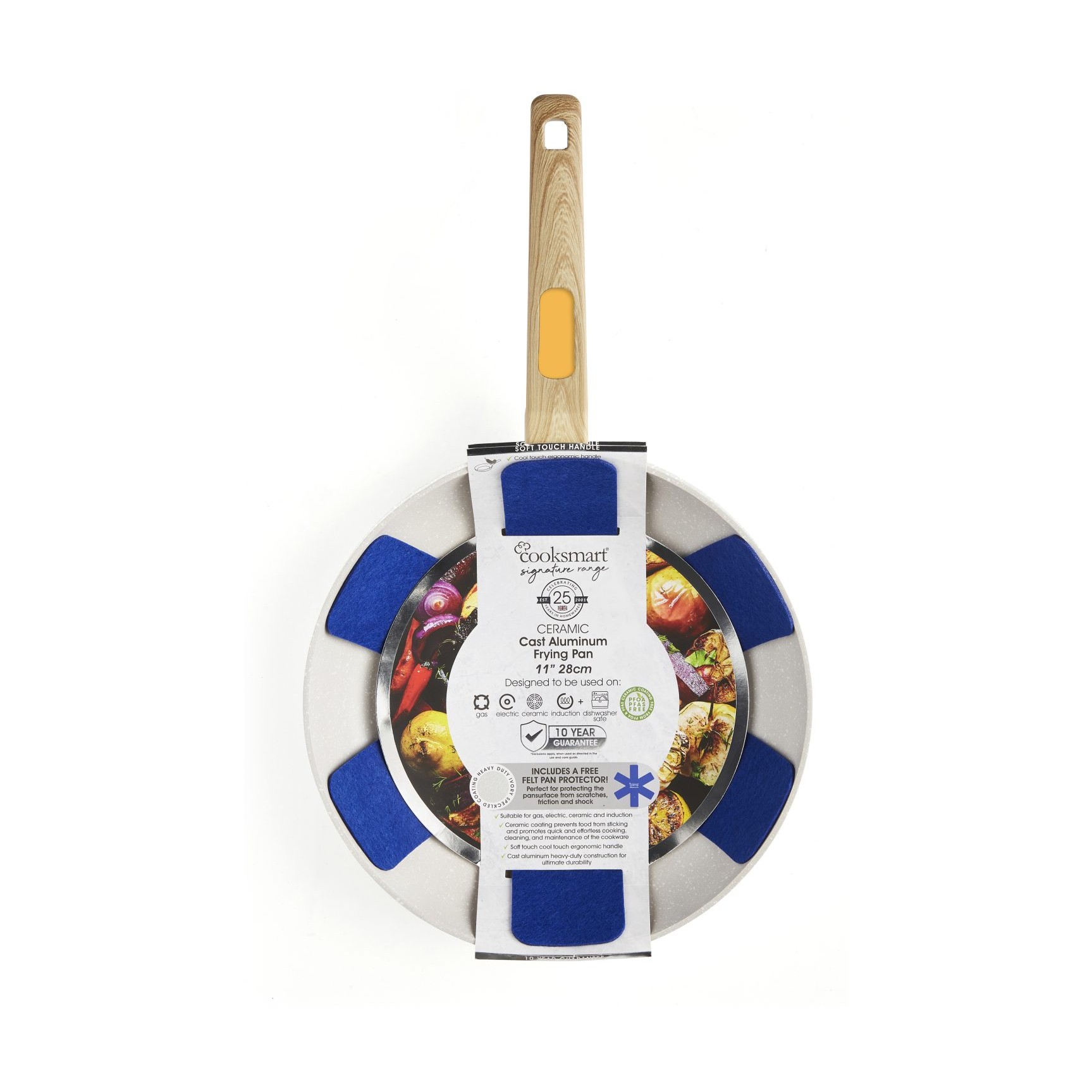 Cooksmart Signature Deep Frying Pan 28cm Marigold