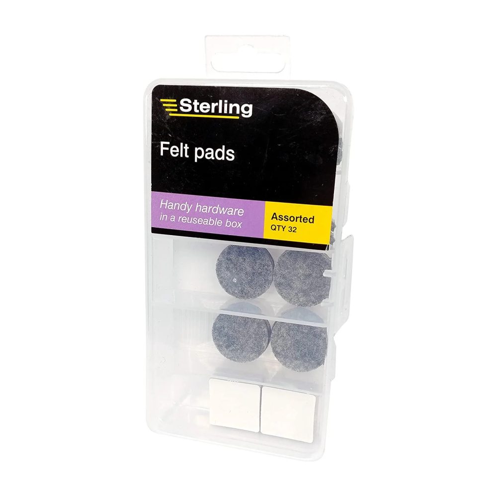 Burg Wachter Sterling Felt Pads, Assorted Pack of 32