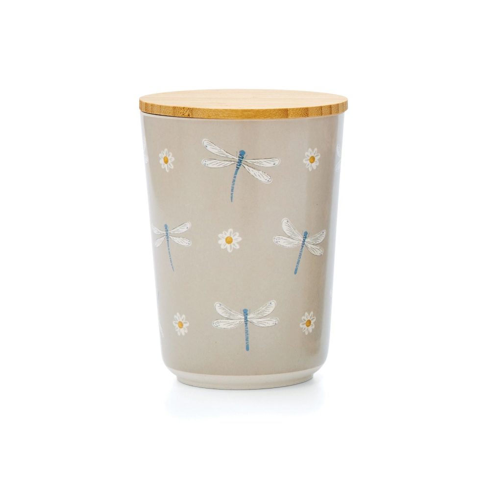 Cooksmart English Meadow Bamboo Canister, Natural