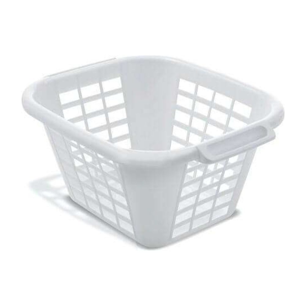 Addis 24L Square Laundry Basket, White