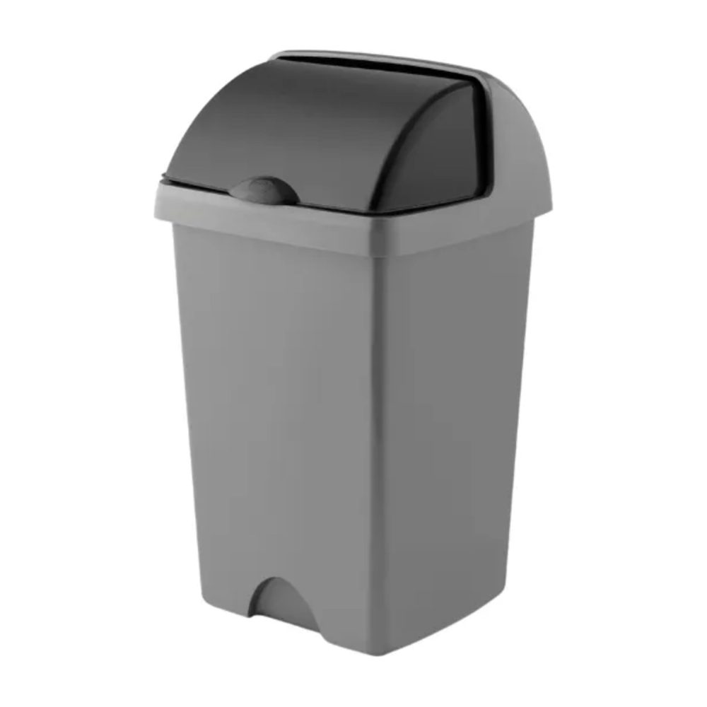 Addis 25L Roll Top Bin, Metallic