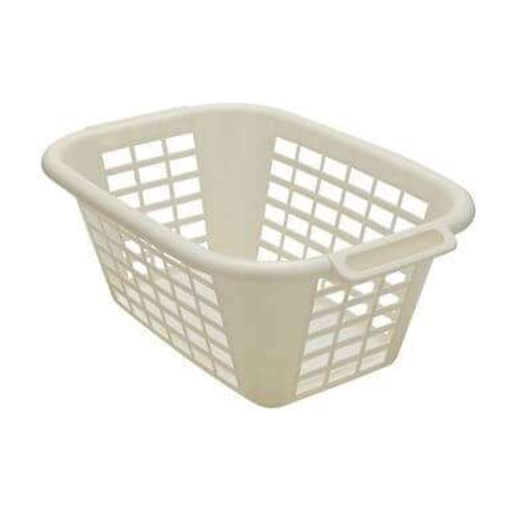 Addis 40L Rectangular Laundry Basket, Linen
