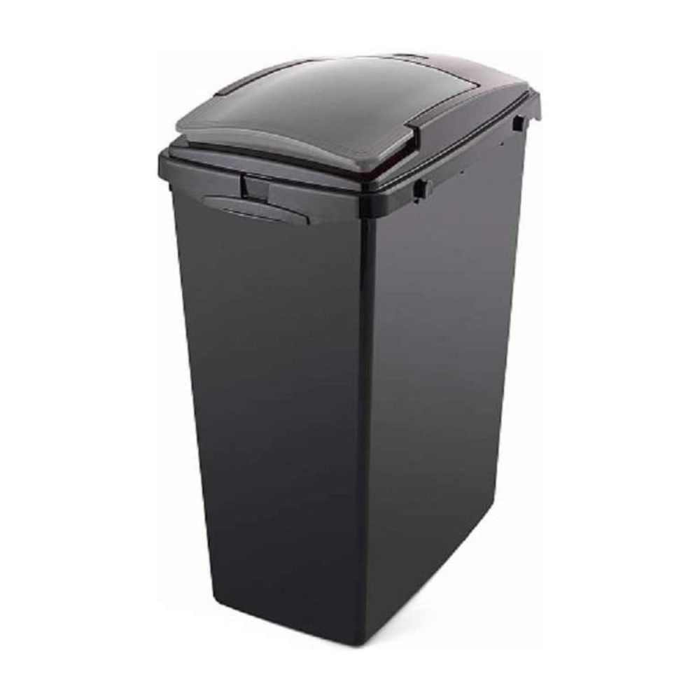 Addis 40L Recycling Bin Lift Up Lid, Metallic Grey